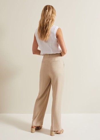 Phase Eight Addison Pleat Fronts Trousers Grey Canada | OWIVHM-574